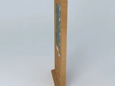 Simple glassed door Free 3D model