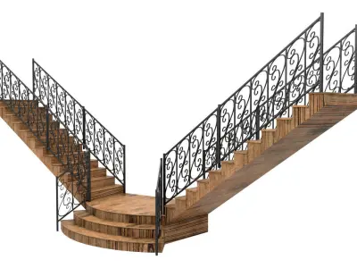 Iron Stair 3D model