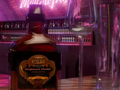 Bar escene  3D model