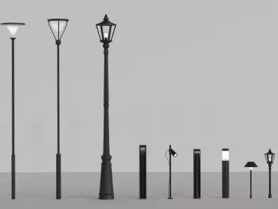 street light lamp 3D model