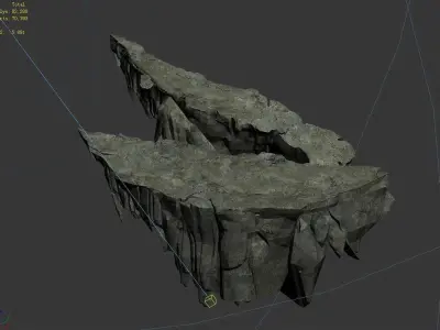 Dragon Hall - Right Upper Cliff 324 3D model