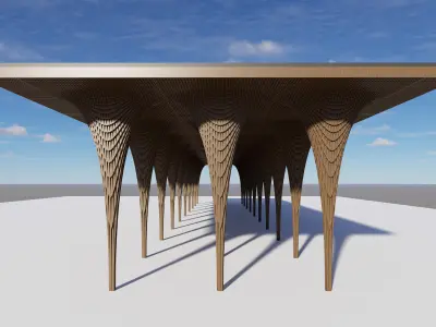 Parametric Columns 3d model 3D print model