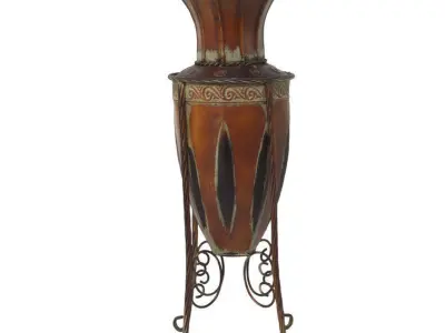 Cissell Metal Floor Vase 3D model