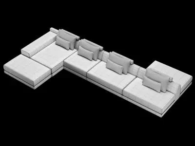 Frigerio sofa 002 3D model