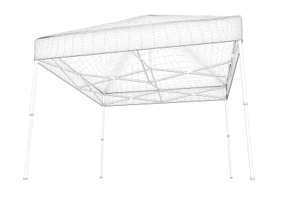 Event Tents 4 Pack 3D model