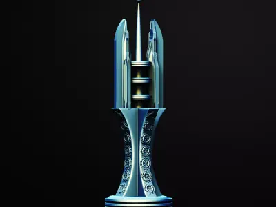 The Spindale Of Solara Building Scifi 3D Printable STL File 3D print model