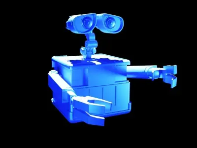 Walle wall e robot Low-poly 3D model