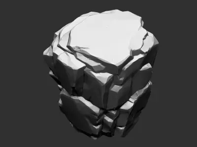 3D Mountain rock Zbrush sculpt 3D model