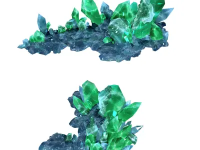Heterogeneous - Building - Crystal 01 3D model
