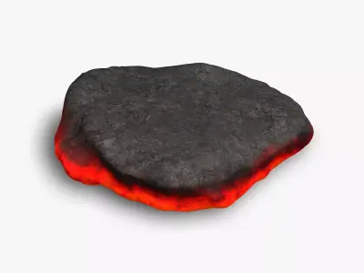 Rock 07 - Lava Low-poly 3D model