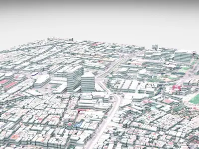 Jakarta City Indonesia 3D model