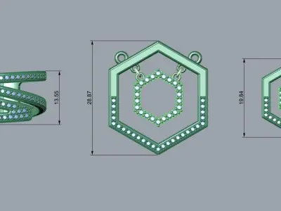 Light two piece mini set 3D print model