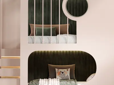 Kids bedroom N14 3D model