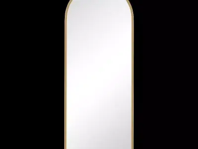 West Elm Metal Frame Arched 74 Floor Mirror 3D model