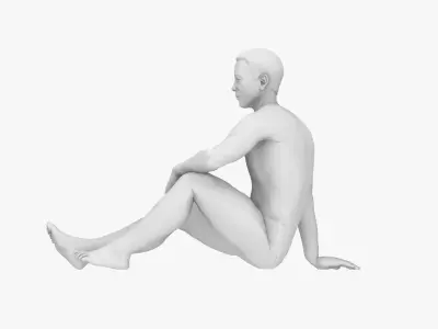 A Man 3D print model