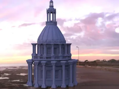 Kings Tower Fantasy baroque 3D model