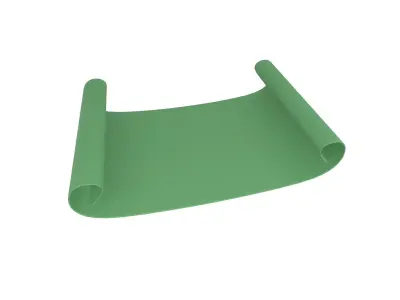 Scroll Paper v1 004 Low-poly 3D model
