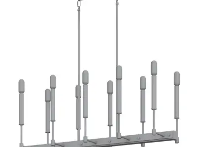 elk chandelier 2 3D model
