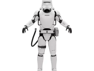 Flametrooper - Star Wars Low-poly 3D model