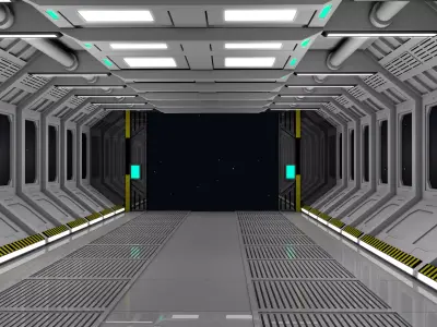 Sci Fi Interior Room 3D model