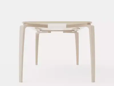 North dining table light oak Low-poly 3D model