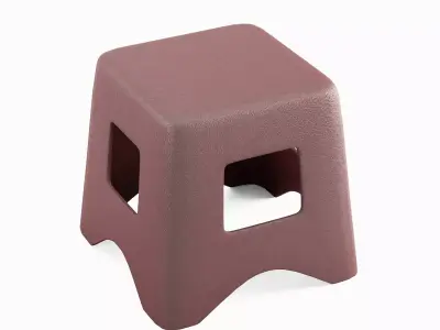 Plastic Stool 02 3D model