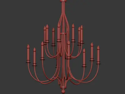 Hammerton CH9223 Chateau Chandelier 3D model