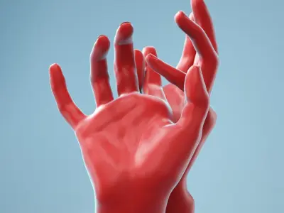  11 Interacting Female Hands Collection 2 