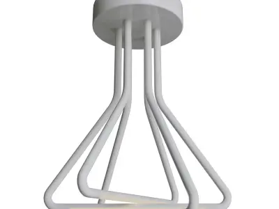 Et2 Triad LED Flush Mount Matte White 3D model