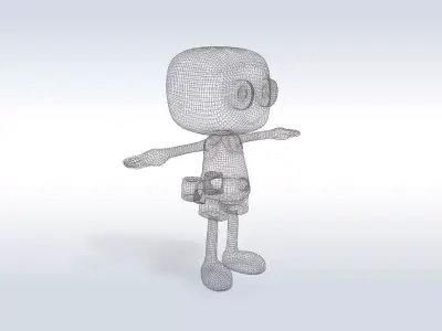 Cartoon character t stylized computer pc 3D model purchase