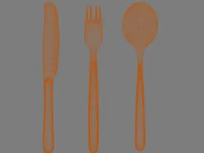 service cutlery 3D model