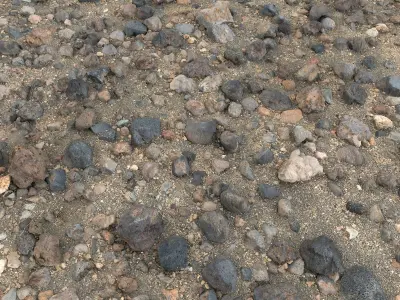 Stone Desert 16K Low-poly 3D model