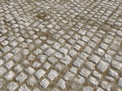 Cobblestone Road 8 PBR Texture