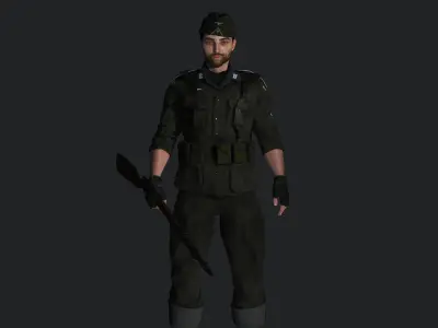 AAA 3D REALISTIC MALE CHARACTER - MILITARY ARMY OUTFIT