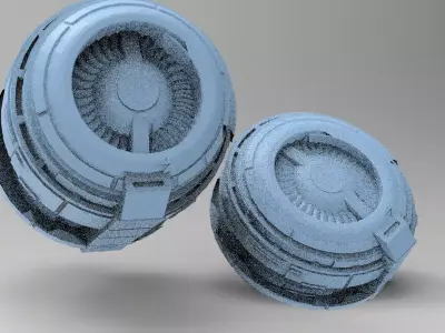 Moon base relay system 2 designs  3D model