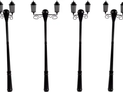 Street Lamp V2 Low-poly 3D model