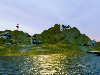 Isolated Island 3D model