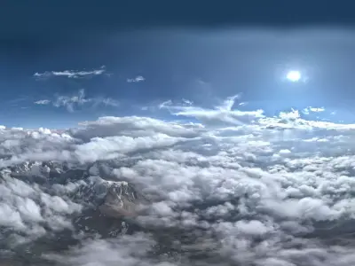 HDR - Above the Mountains and Clouds 3D model