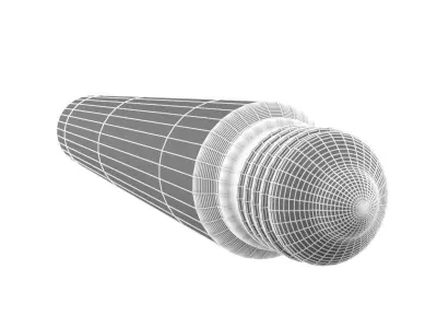 filament led light bulb 3D model