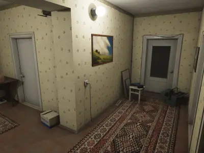 Post Soviet Corridor and Balcony  - UE5 3D model