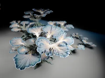 Alien plant mushroom Type 4 3D model