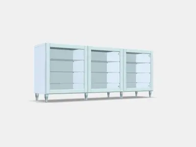 BESTA Storage combination with doors 40 3D model