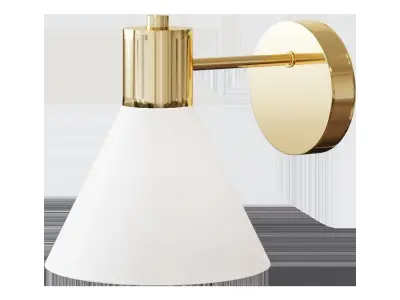 FLUGBO FLUGBU Sconce brass  glass 3D model