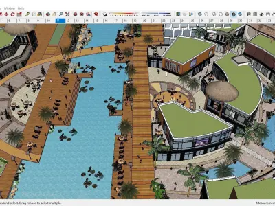 Sketchup Shopping Center E2 3D model