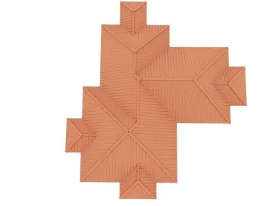 Modern Roof Tile  3D model