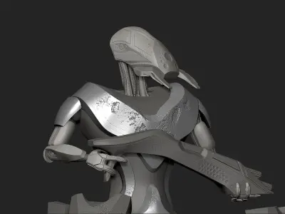 Robot Thermite Low-poly 3D model