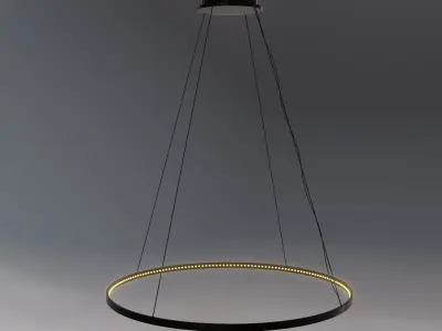 French Pendant Chandelier 3D model