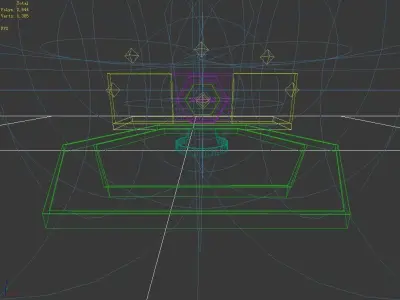 Stage party concert fashion catwalk T station  104 3D model