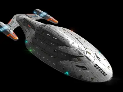 USS Voyager-A  3D print model