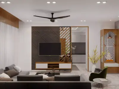living room interior design scene 3d model 3 3D model